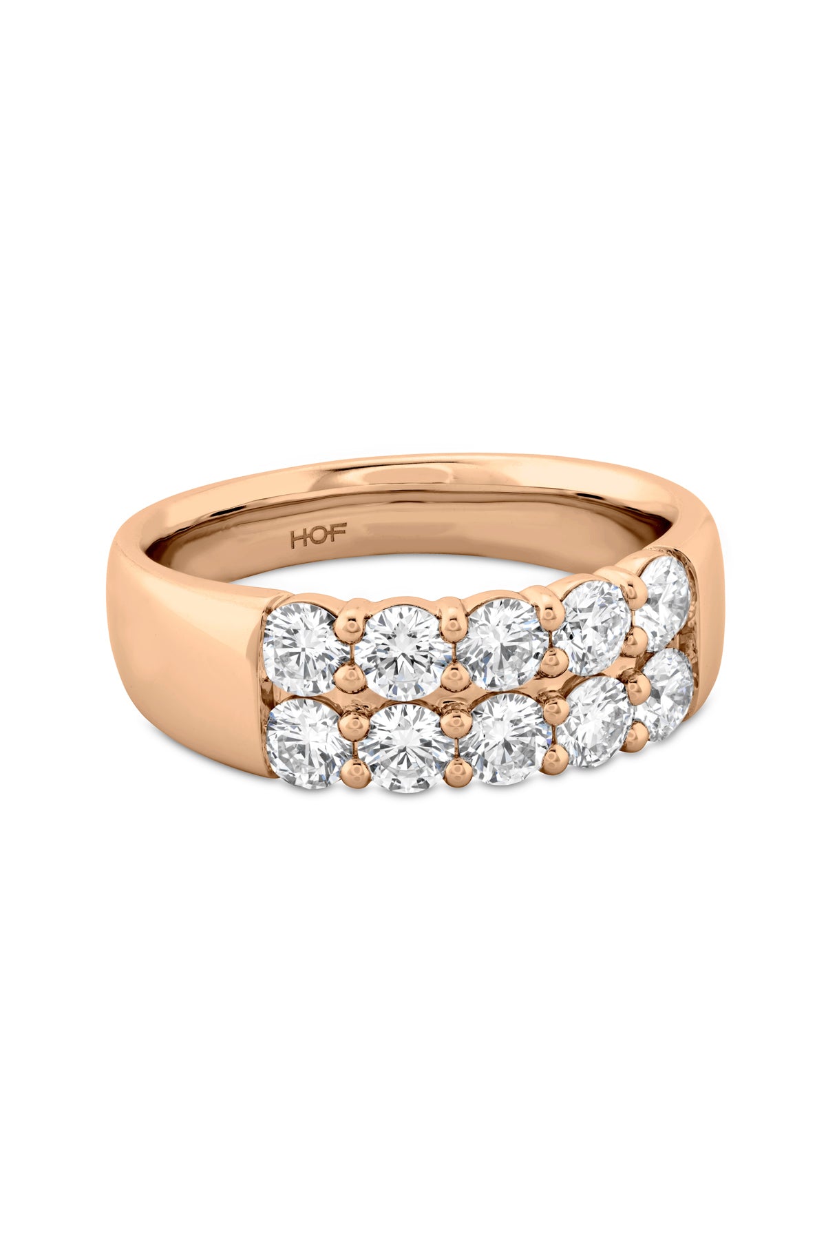 Signature Double Row Ring From Hearts On Fire available at LeGassick Diamonds and Jewellery Gold Coast, Australia.