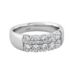 Signature Double Row Ring From Hearts On Fire available at LeGassick Diamonds and Jewellery Gold Coast, Australia.