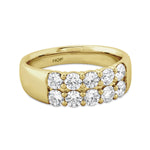 Signature Double Row Ring From Hearts On Fire available at LeGassick Diamonds and Jewellery Gold Coast, Australia.