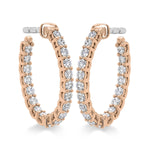 Small Signature Oval Hoop Earrings From Hearts On Fire available at LeGassick Diamonds and Jewellery Gold Coast, Australia.