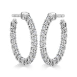 Small Signature Oval Hoop Earrings From Hearts On Fire available at LeGassick Diamonds and Jewellery Gold Coast, Australia.