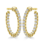 Small Signature Oval Hoop Earrings From Hearts On Fire available at LeGassick Diamonds and Jewellery Gold Coast, Australia.