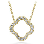 Medium Signature Petal Pendant From Hearts On Fire available at LeGassick Diamonds and Jewellery Gold Coast, Australia.