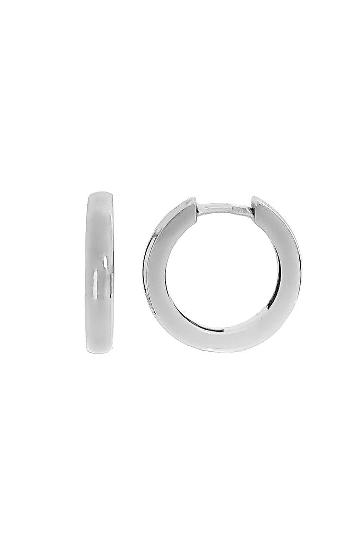 Silver Huggie Earrings available at LeGassick Diamonds and Jewellery Gold Coast, Australia.