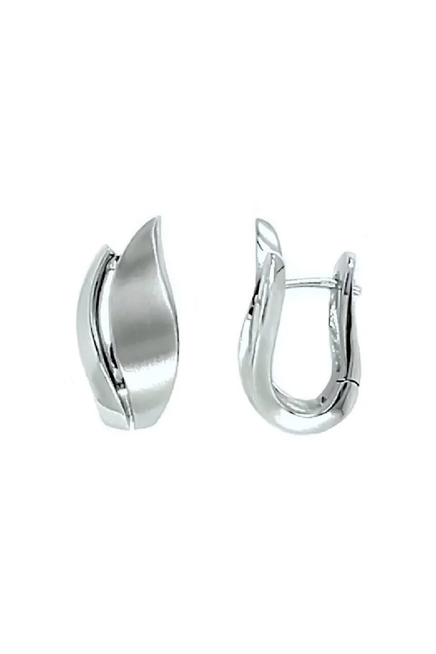Silver Satin Designed Earrings available at LeGassick Diamonds and Jewellery Gold Coast, Australia.