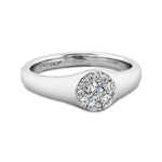 Tessa Circle Signet Ring From Hearts On Fire available at LeGassick Diamonds and Jewellery Gold Coast, Australia.