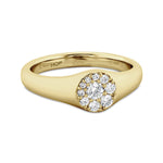 Tessa Circle Signet Ring From Hearts On Fire available at LeGassick Diamonds and Jewellery Gold Coast, Australia.