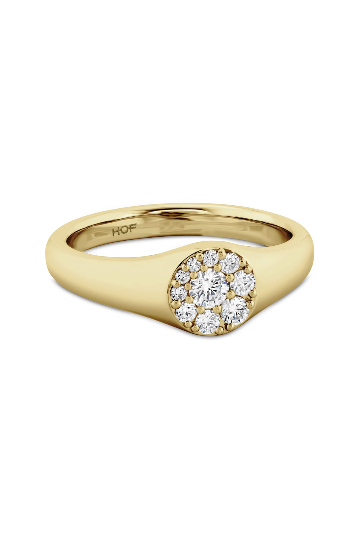 Tessa Circle Signet Ring From Hearts On Fire available at LeGassick Diamonds and Jewellery Gold Coast, Australia.