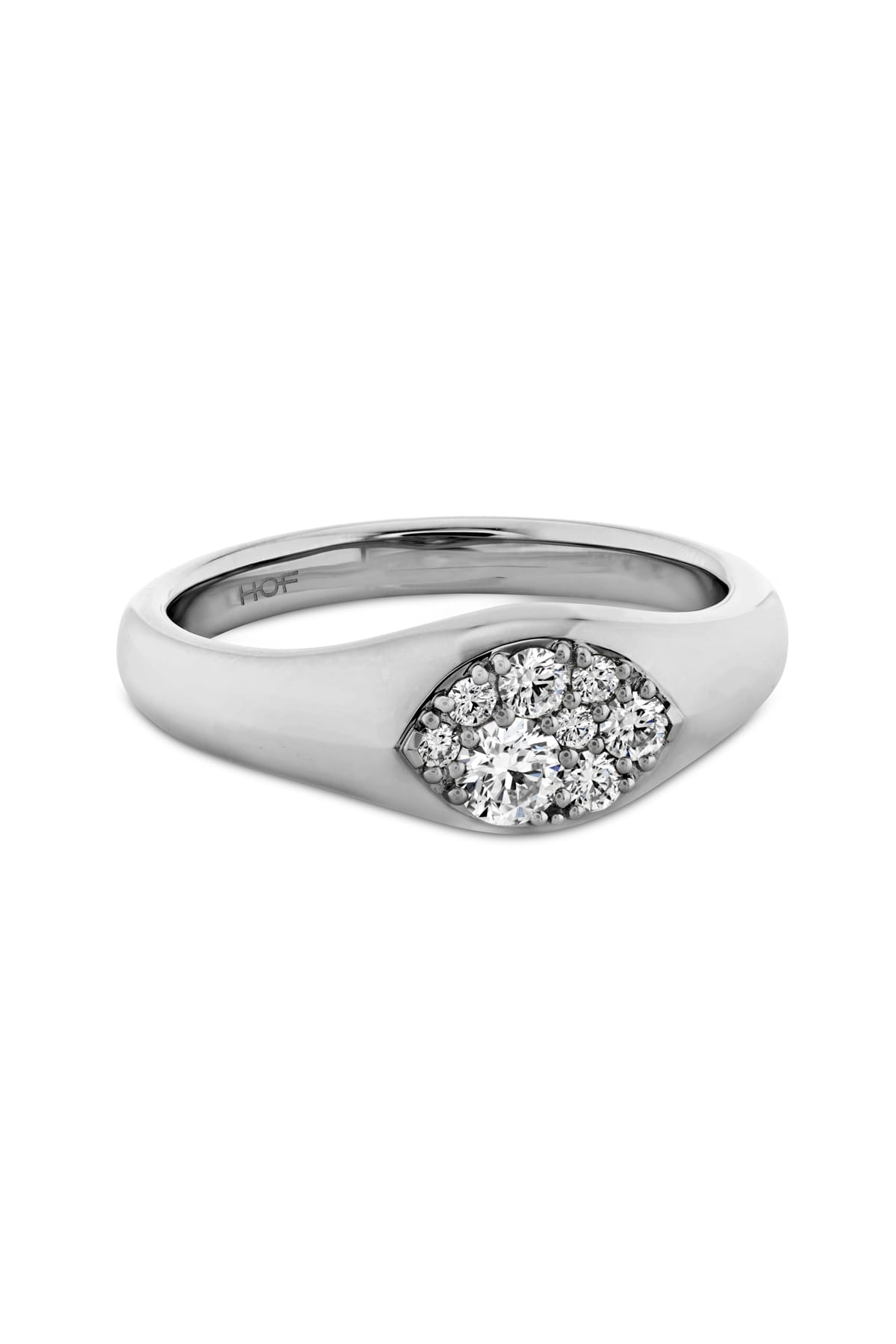 Tessa Navette Signet Ring From Hearts On Fire available at LeGassick Diamonds and Jewellery Gold Coast, Australia.