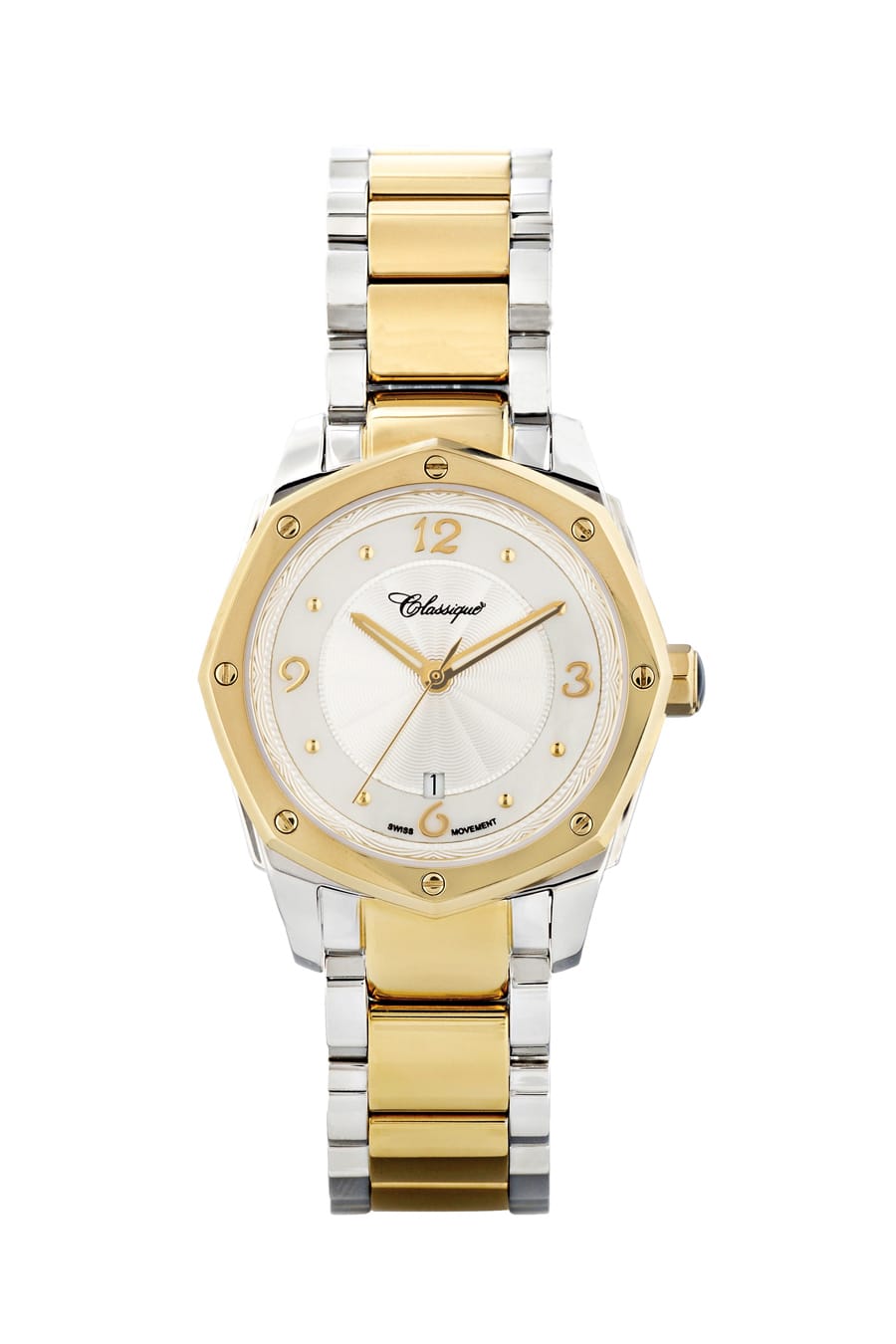 Two Tone Gold Plated And Stainless Steel 100m Swiss Quartz Watch available at LeGassick Diamonds and Jewellery Gold Coast, Australia.