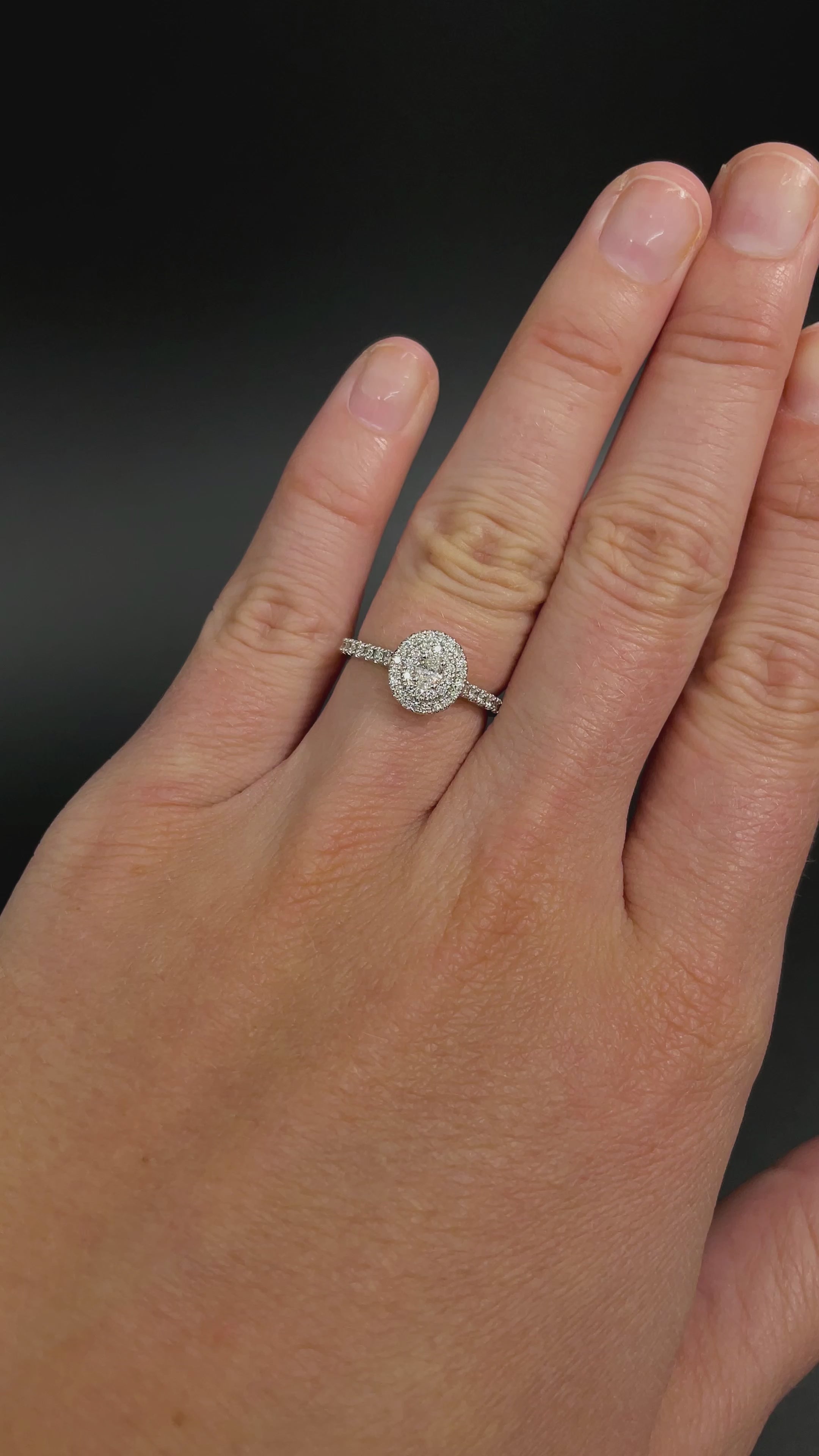 Halo Diamond Ring, Halo 1 Carat 6 Mm Round Brilliant Cut Diamond Engagement  Ring, Diamond Simulant Promise Ring, April Birthstone Gift - Etsy